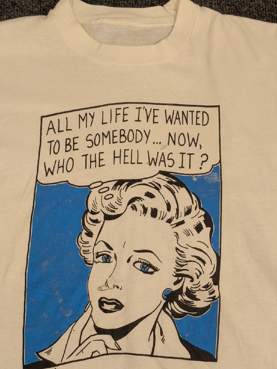 Vintage Tops - Authentic Vintage Lichtenstein Pop Art Print T Shirt 80s Soft Single Stitch Tee